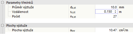 Definujte parametry žehlení
