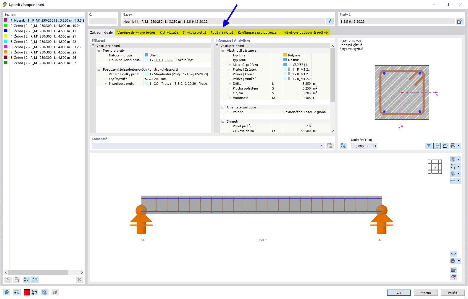 Dialog "Upravit zástupce pro pruty"
