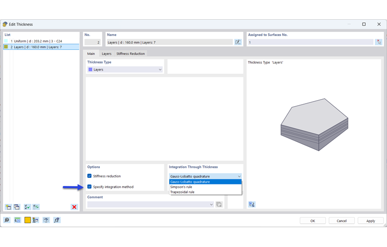 Zadání integrační metody