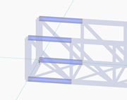Okrajové pruty z pásnic