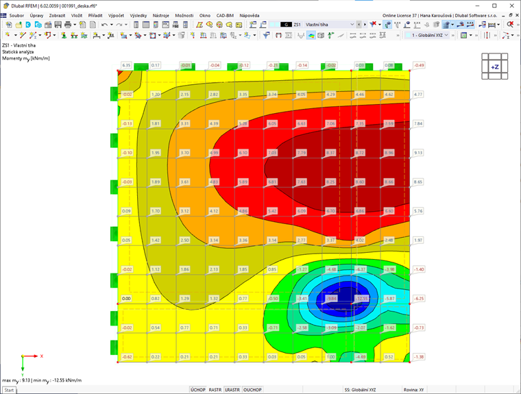 Typ vyhlazení "Spojitě po všech plochách"