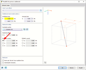 Dialogové okno "Rozdělit linii pomocí vzdáleností"