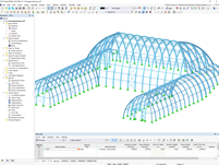 Model výstavního skleníku v programu RSTAB | © ASSMANN BERATEN + PLANEN AG