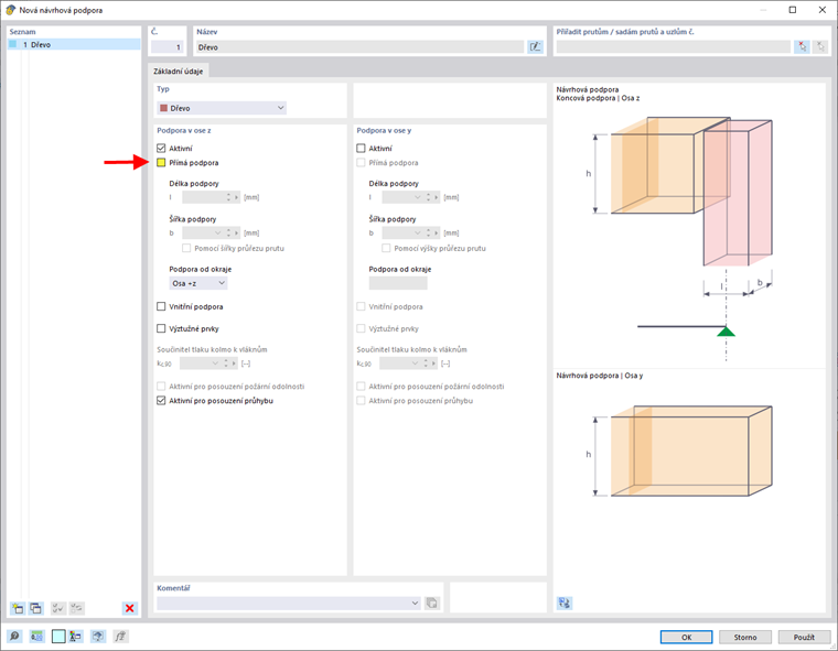 Nová návrhová podpora