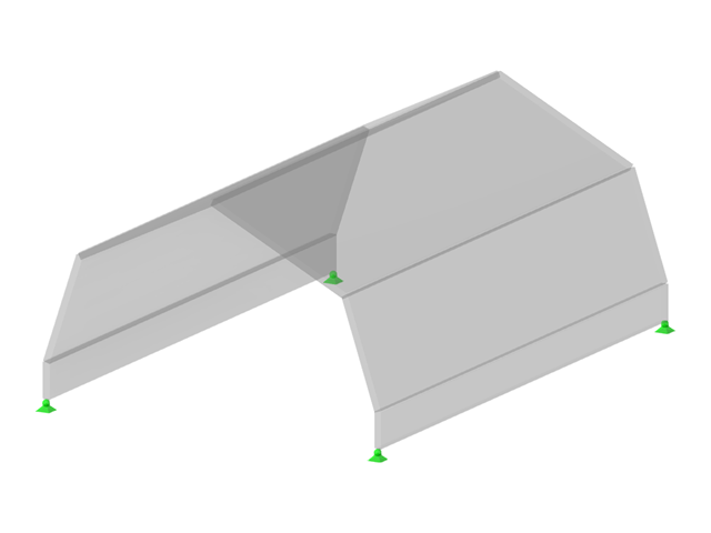 Model 000544 | FPL051 | Betonová střecha ve tvaru sedmiúhelníku