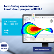 Form-finding a membránové konstrukce v programu RFEM 6