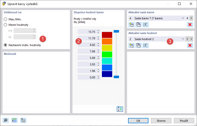 Přiřadit uživatelem definované hodnoty