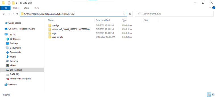 FAQ 005379 | Kde najdu pracovní adresář programů RFEM 6, RSTAB 9 a RSECTION 1?