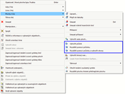 Možnosti pro průniky v místní nabídce ploch