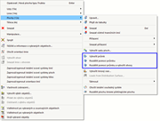 Možnosti pro průniky v místní nabídce ploch