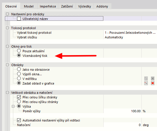 Aktivovat vícenásobný tisk
