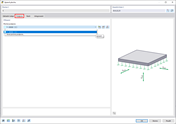 Nabídka pro výběr plošné podpory v programu pro statické výpočty pro modelování podporových bodů konstrukcí.