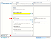 Generátor kombinací ukazuje aktivaci možnosti stabilitní analýzy v uživatelském rozhraní softwarového programu.