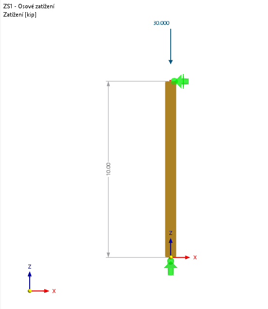 KB 001848 | Posouzení dřevěných sloupů podle normy 2018 NDS v programu RFEM 6