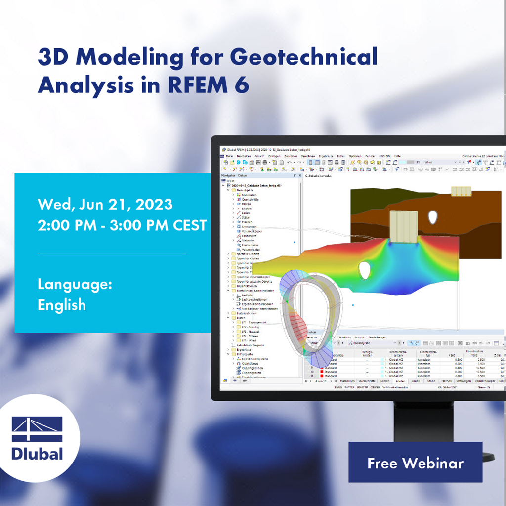 3D modelování pro geotechnickou analýzu v programu RFEM 6