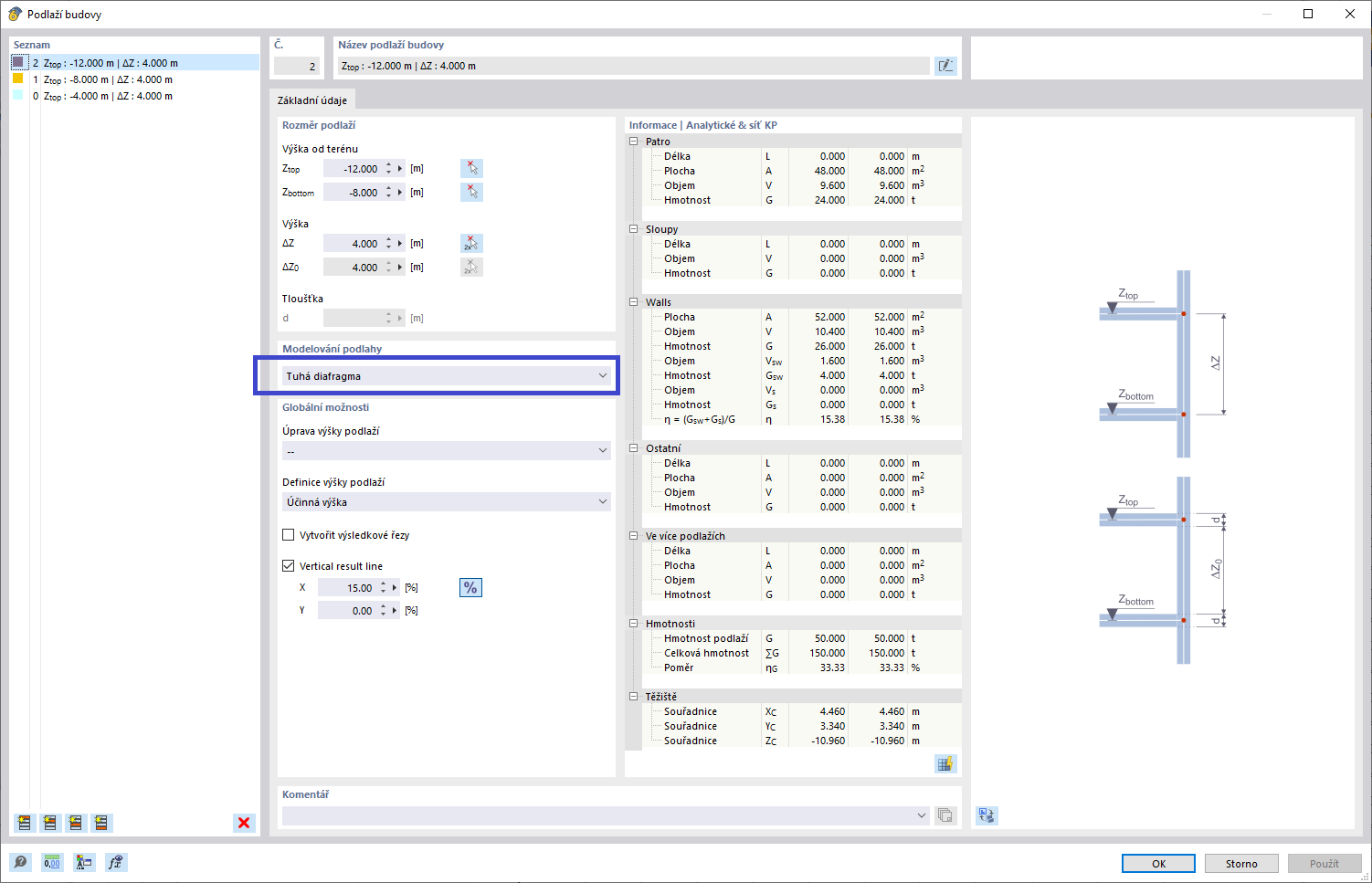 FAQ 005387 | Mám 3D model a snažím se ho pomocí Modelu budovy rozložit na stěny a plochy a vypočítat je izolovaně. Můj systém je