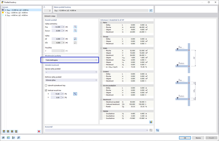 FAQ 005387 | Mám 3D model a snažím se ho pomocí Modelu budovy rozložit na stěny a plochy a vypočítat je izolovaně. Můj systém je
