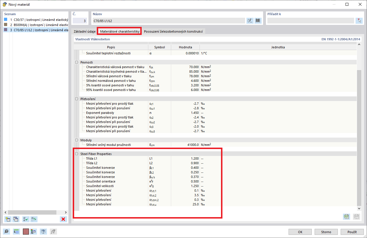 FAQ 005388 | Jak mohu v addonu Posouzení železobetonových konstrukcí v programu RFEM 6 aktivovat posouzení drátkobetonu?