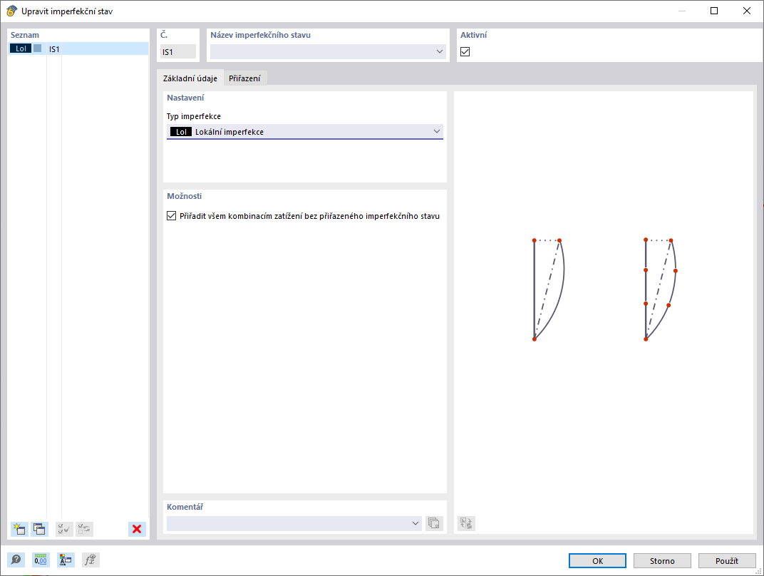 Typ imperfekce Lokální imperfekce