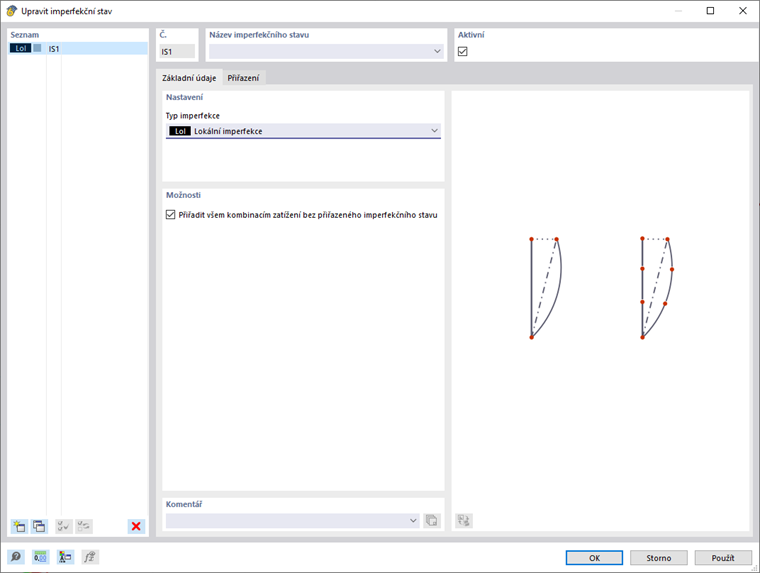 Typ imperfekce Lokální imperfekce