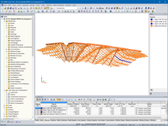 Rámový model v programu RFEM 5 (© LCA Construction Bois)