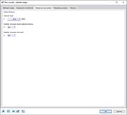 Dialog 'Nový model - základní údaje', záložka 'Nastavení pro výztuž'