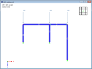 KB 001851 | Dvoukloubový rám s kloubově připojeným sloupem v rovině