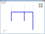 KB 001851 | Dvoukloubový rám s kloubově připojeným sloupem v rovině