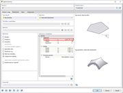 Zobrazení obsahu plochy vybraných ploch v softwarové aplikaci. Plochy jsou barevně zdůrazněny a je zobrazen číselný hodnoty obsahu plochy