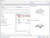 Zobrazení obsahu plochy vybraných ploch v softwarové aplikaci. Plochy jsou barevně zdůrazněny a je zobrazen číselný hodnoty obsahu plochy