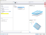 Dialogové okno pro vytváření nového zatížení na plochu pro stavební projekt, podrobná zadávací pole.