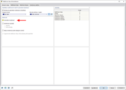 Zobrazení rozhraní pro deaktivaci generátoru kombinací v softwaru. Možnosti menu se zobrazí.