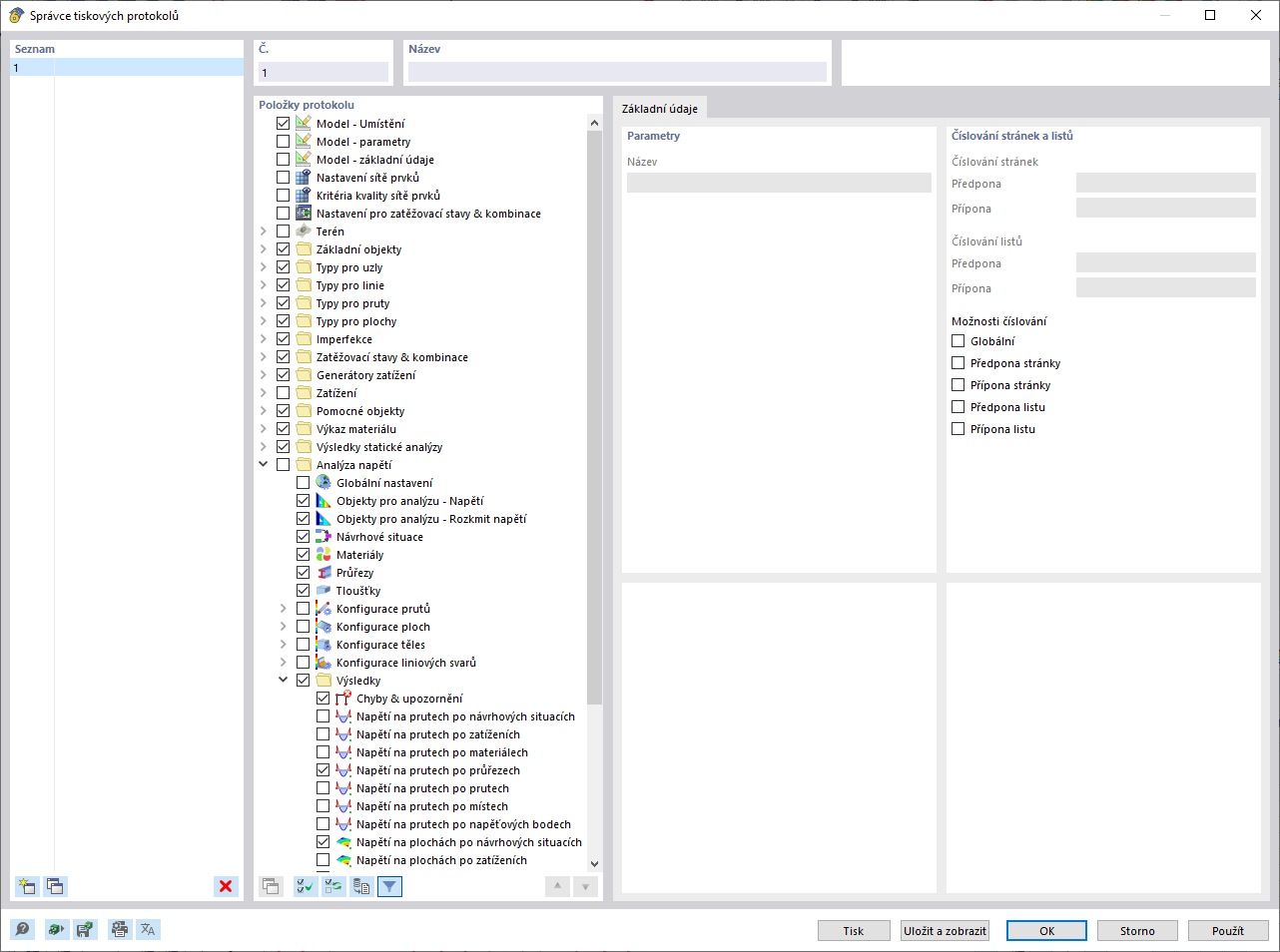 Správa dokumentů stavebních projektů pomocí správce tiskových protokolů