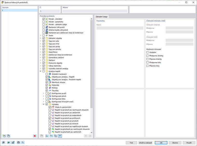 Správa dokumentů stavebních projektů pomocí správce tiskových protokolů