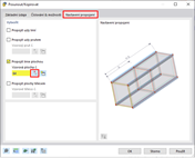 Vizualizace metody spojování linií s plochami v modelu konstrukce pro optimalizaci konstrukčních detailů.