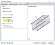 Vizualizace metody spojování linií s plochami v modelu konstrukce pro optimalizaci konstrukčních detailů.