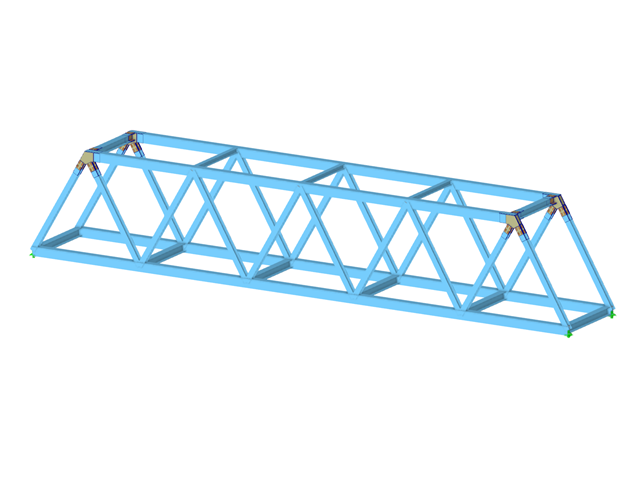Model 004298 | Příhradový most z oceli