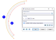 Vytvoření prvku mezi rovnoběžnými čarami