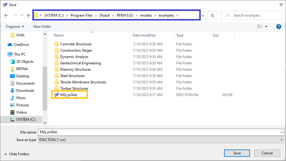 FAQ 005395 | Jak mohu importovat svůj průřez z RSECTION do programu RFEM 6 / RSTAB 9?