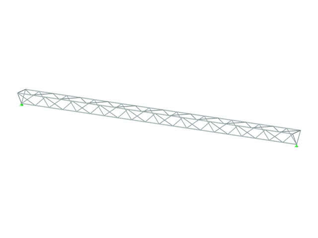 Model 004380 | Trojúhelníkový příhradový nosník
