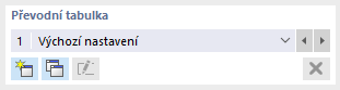 Šablona převodní tabulky