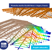 Přestavba starého kluziště Haras v Angers, Francie