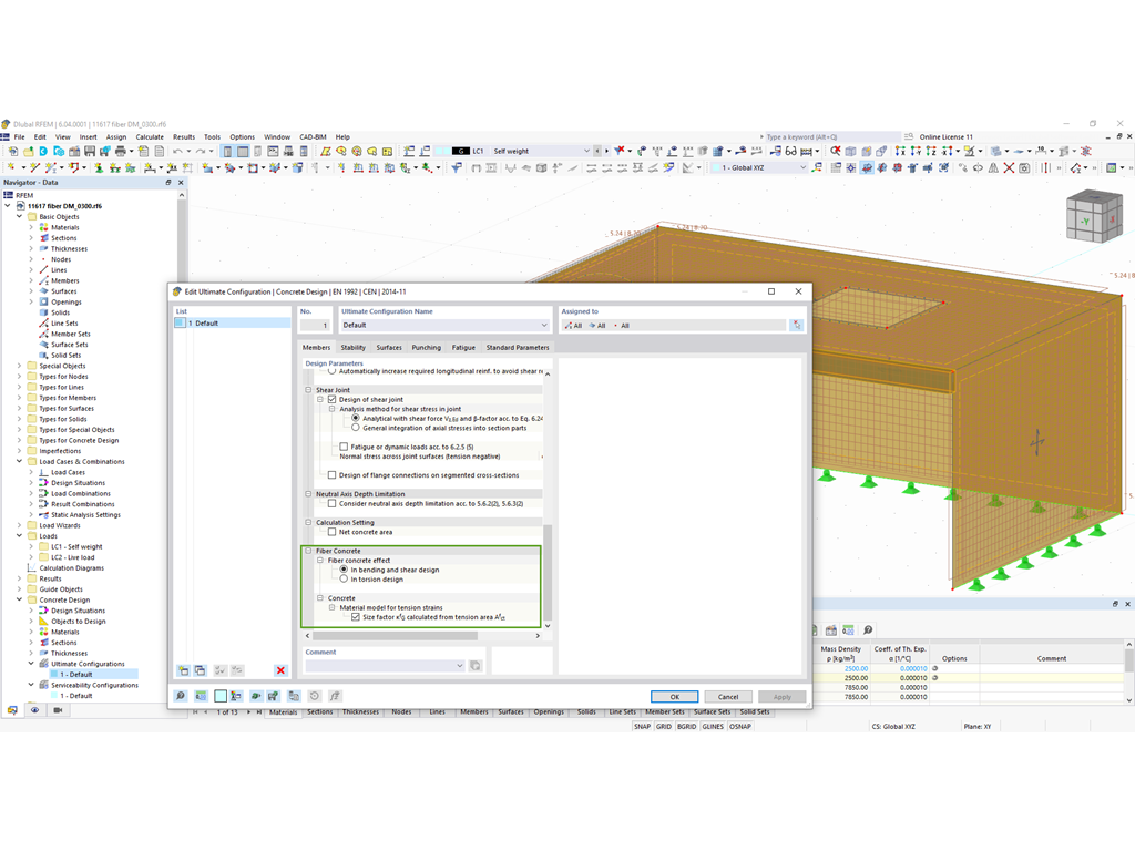 Funkce 002654 | Posouzení vláknobetonu