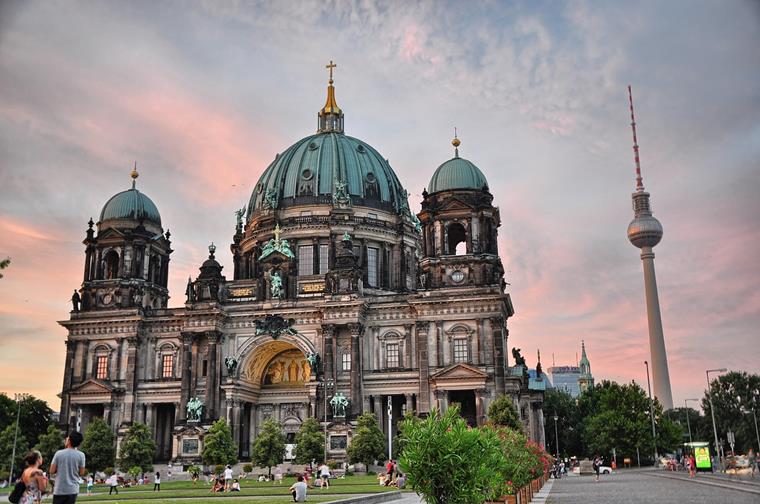Berlínská katedrála s působivou fasádou