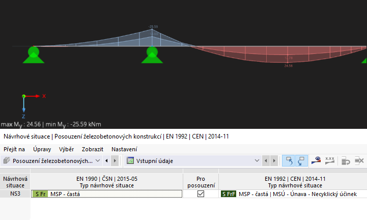 Metoda posouzení 1 - Nastavení posouzení