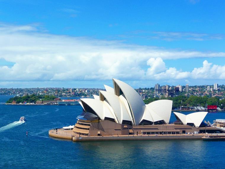 Jako by to byla část vody: Opera v Sydney (Austrálie)