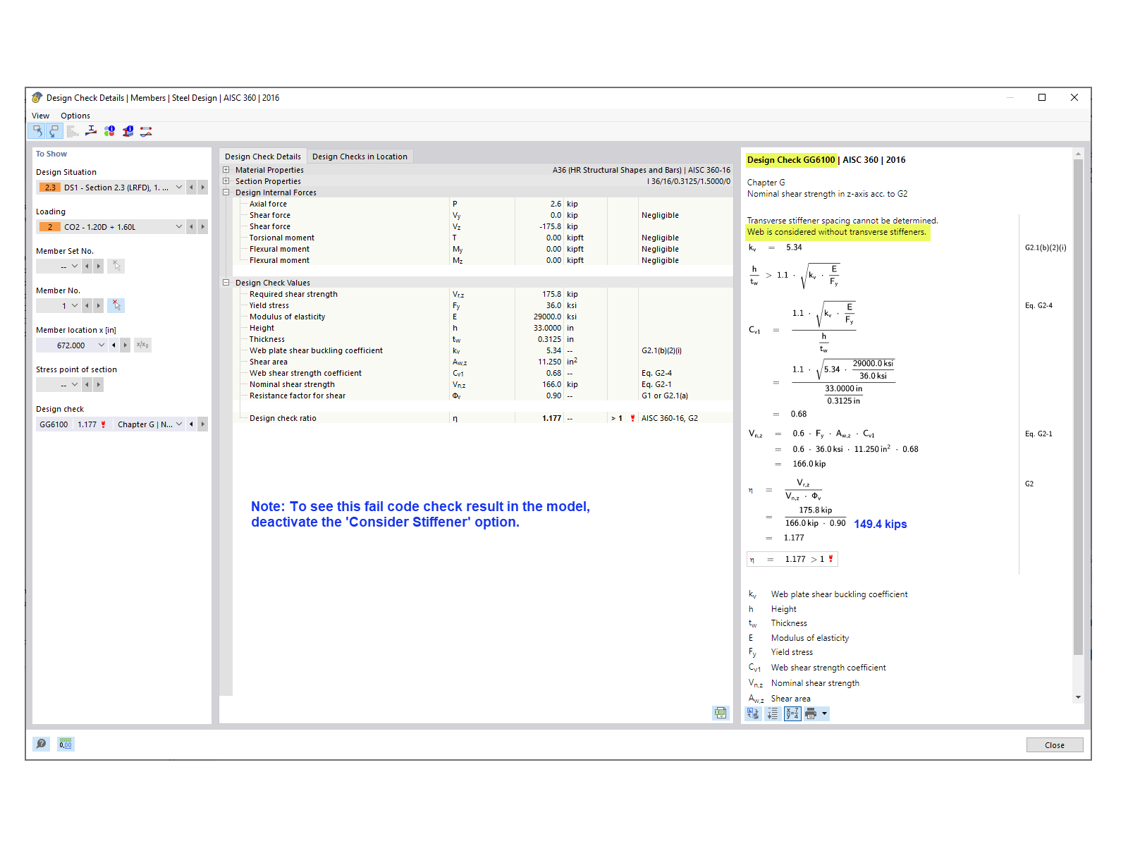 KB 001861 | Posouzení deskových nosníků podle AISC 360-16