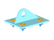 Model 4670 | Kotevní deska s plochými podložkami