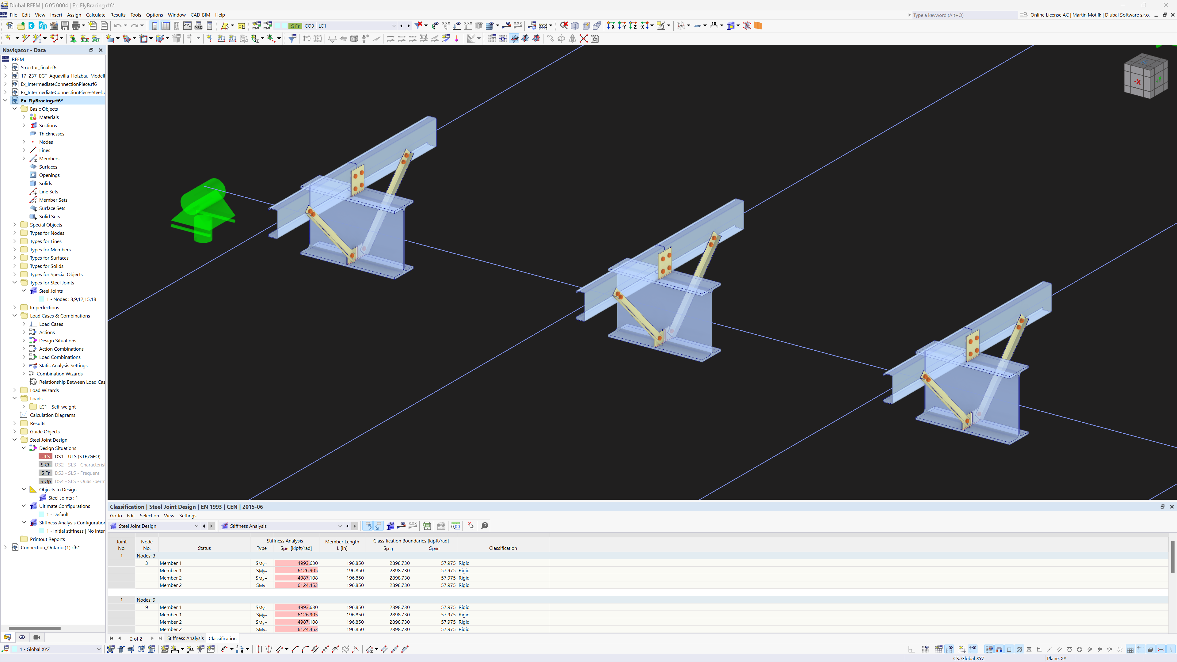Výpočet počáteční tuhosti Sj,ini
