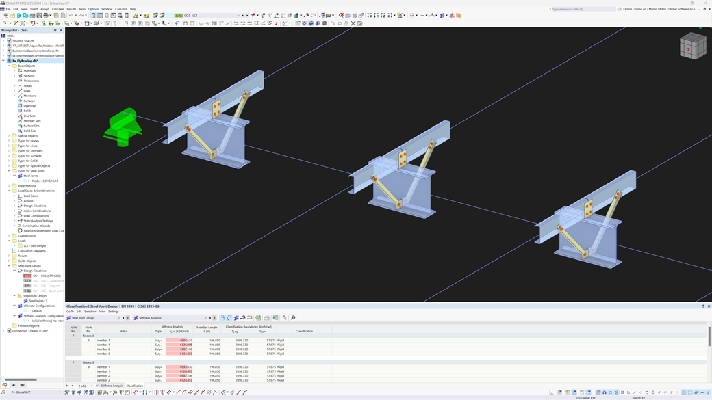 Výpočet počáteční tuhosti Sj,ini
